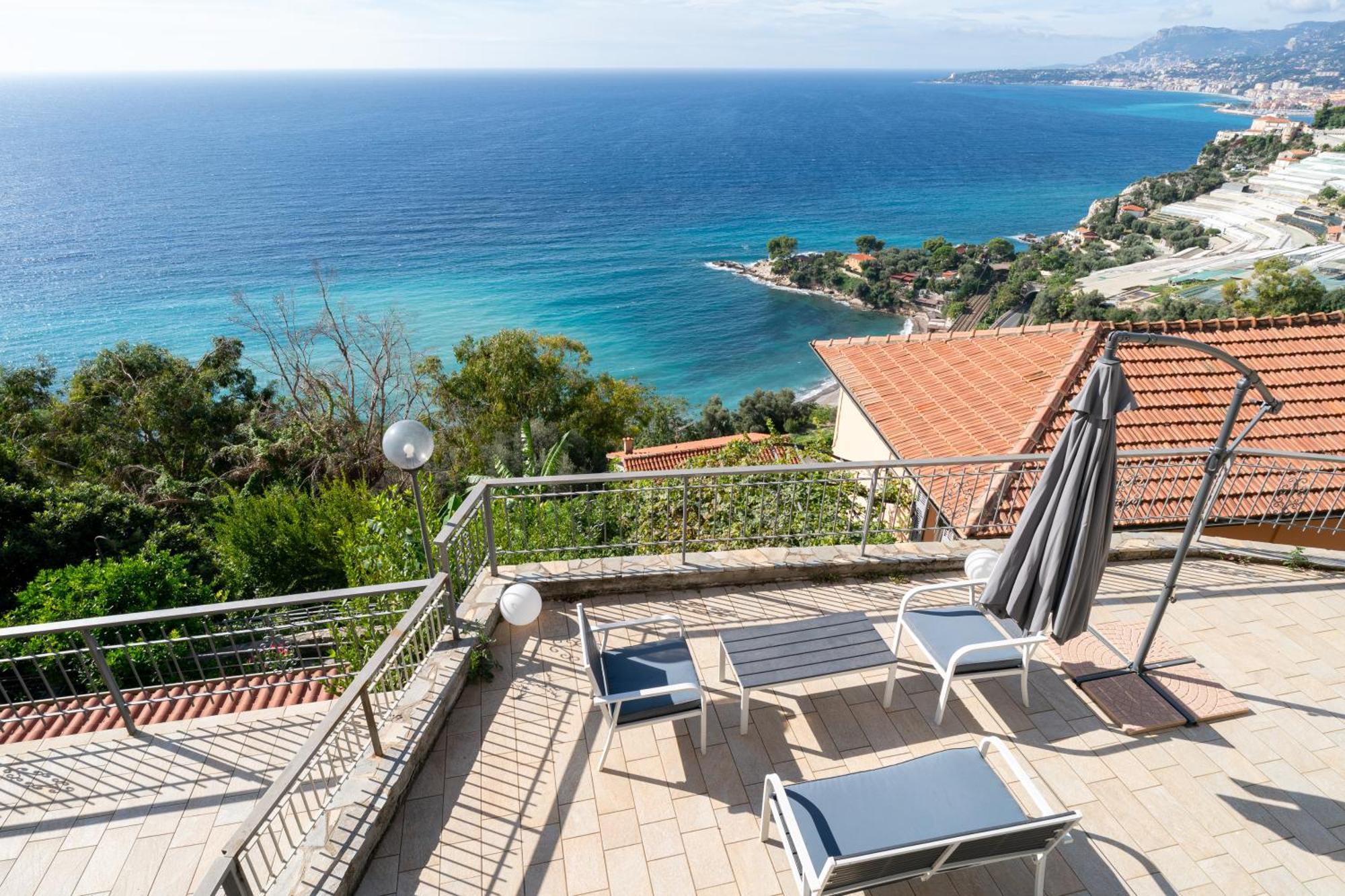 דירות ונטימיגליה Casa Grimaldi - Terrace & Sea View מראה חיצוני תמונה